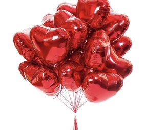 Merkloos balloons Hearts Balloons Red 10 Pieces | Foil Balloons set for Valentine's Day | Helium Balloon | Party Celebration Balloons | Romantic Decoration - 45cm Merkloos balloons Hearts Balloons Red 10 Pieces | Foil Balloons set for Valentine's Day | Helium Balloon | Party Celebration Balloons | Romantic Decoration - 45cm