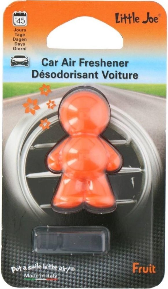 Little Joe Little Joe car air verfrisser - Geurverfrisser voor auto - oranje - Fruit - Autoparfum. Little Joe Little Joe car air verfrisser - Geurverfrisser voor auto - oranje - Fruit - Autoparfum.