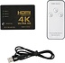 HDMI Switch Splitter 3 in 1 Out HDMI Switch Selector 3 Port Box with IR Remote HDMI 1.4 HDCP Support 4K Ultra HD 3D 3840/2160P/1080P HDMI Switch Splitter 3 in 1 Out HDMI Switch Selector 3 Port Box with IR Remote HDMI 1.4 HDCP Support 4K Ultra HD 3D 3840/2160P/1080P