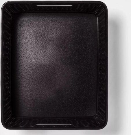 Discountershop Opbergmand - Opbergbakje - Zwarte opberger 35.5 x 29.5 x 13.5 cm Rattan - Opbergboxen kopen - opbergbox kopen Opbergbox Discountershop Opbergmand - Opbergbakje - Zwarte opberger 35.5 x 29.5 x 13.5 cm Rattan - Opbergboxen kopen - opbergbox kopen Opbergbox