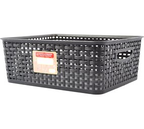 Discountershop Storage basket - Storage tray - Black storage 35.5 x 29.5 x 13.5 cm Rattan - Buy storage boxes - buy storage box Storage box Discountershop Storage basket - Storage tray - Black storage 35.5 x 29.5 x 13.5 cm Rattan - Buy storage boxes - buy storage box Storage box
