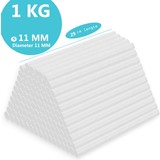 Discountershop Glue gun refills 11 mm by 290MM - Glue sticks - Glue stick - Glue gun - Glue cartridges - 1 Kilogram of glue gun refill Discountershop Glue gun refills 11 mm by 290MM - Glue sticks - Glue stick - Glue gun - Glue cartridges - 1 Kilogram of glue gun refill