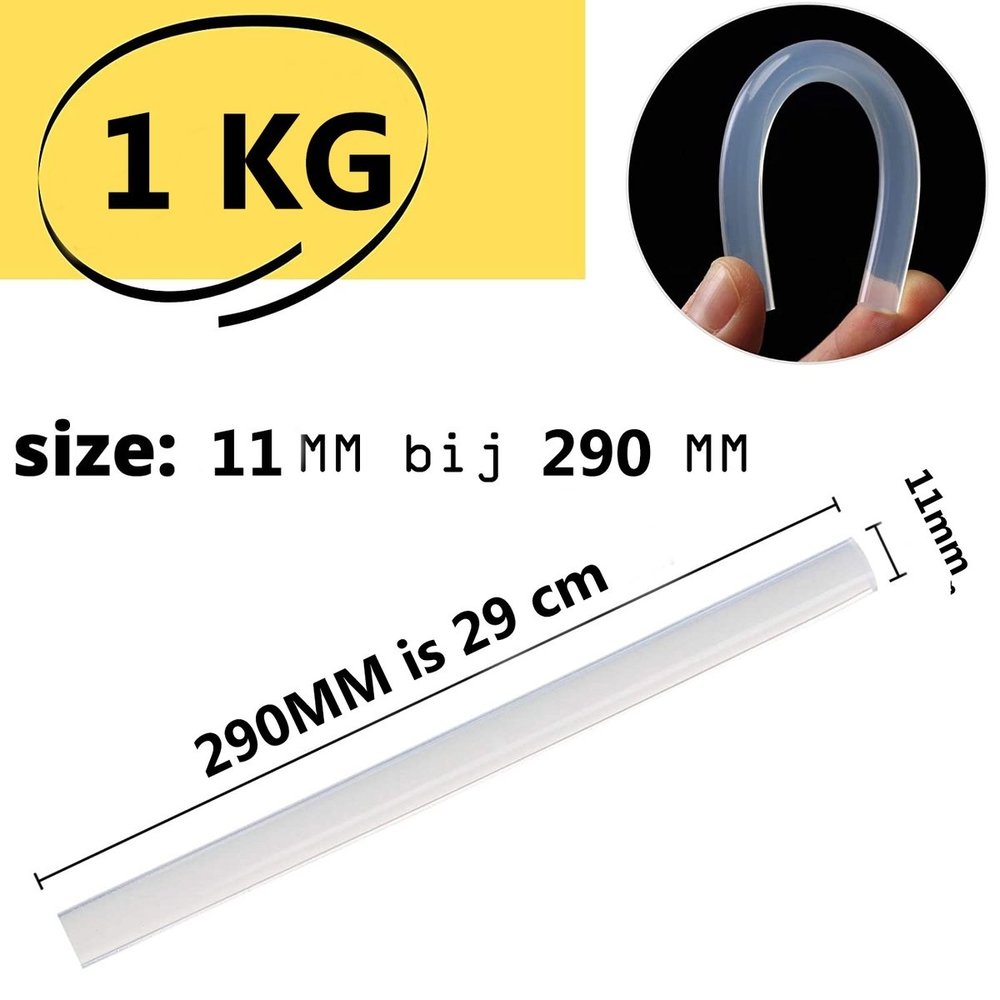 Discountershop Lijmpistool vullingen 11 mm bij 290MM - Lijmsticks - Lijmstift - Lijmpistool – Lijmpatronen - 1 Kilogram lijmpistool vulling Discountershop Lijmpistool vullingen 11 mm bij 290MM - Lijmsticks - Lijmstift - Lijmpistool – Lijmpatronen - 1 Kilogram lijmpistool vulling