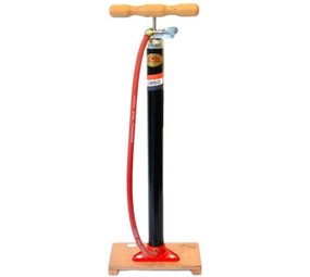 Jumbo Jumbo Bicycle Pump With Wooden Shelf Black 60 Cm Jumbo Jumbo Bicycle Pump With Wooden Shelf Black 60 Cm