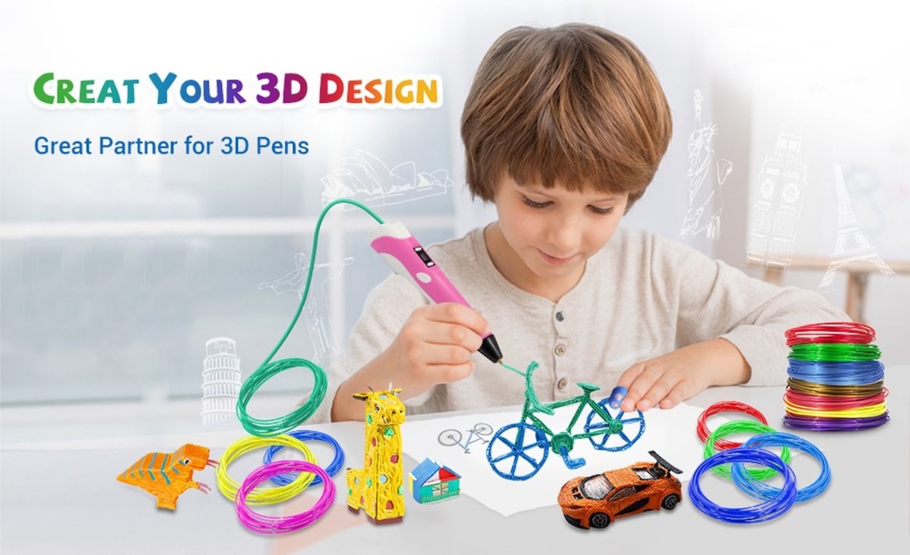 Discountershop 3D pen refills - PLA - 30 colors - 3D pen filament -3 meters per color - refill - Glow in the dark - templates - Refill Discountershop 3D pen refills - PLA - 30 colors - 3D pen filament -3 meters per color - refill - Glow in the dark - templates - Refill