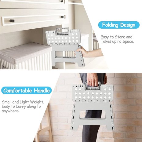 Discountershop Opstapkrukje Max.belastbaar gewicht 100 KG Opstapkrukje met anti-slip Discountershop Opstapkrukje Max.belastbaar gewicht 100 KG Opstapkrukje met anti-slip