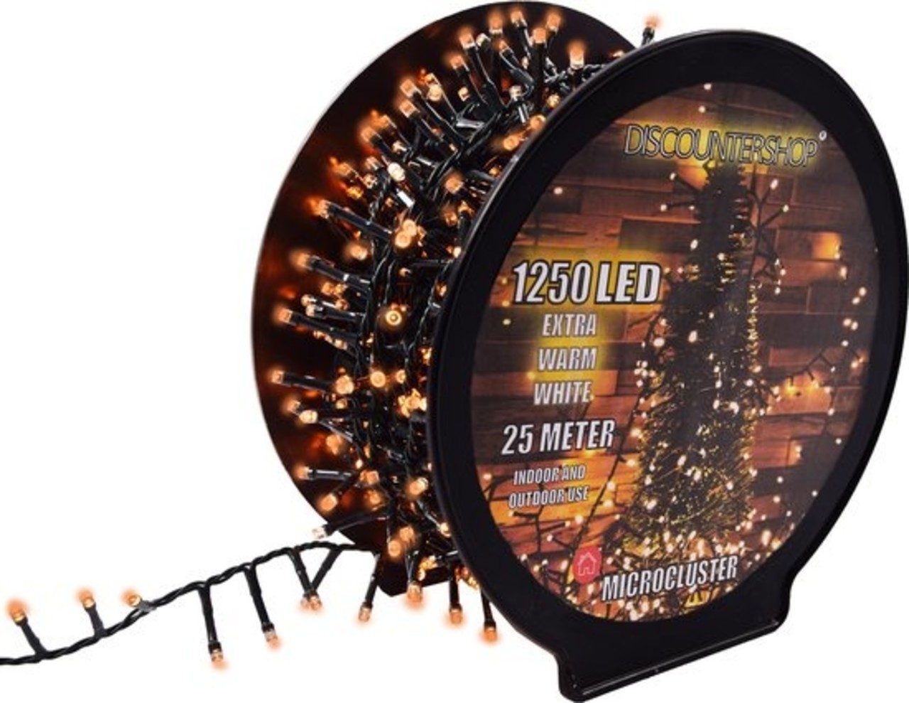 Discountershop Kerstverlichting buiten - 25 meter 1250 LED - EXTRA Warm Wit - Lichtsnoer Nano Koperdraad - IP44 Stekker met timerfunctie - Kerstboomverlichting - geschikt voor binnen en buiten - kerstverlichting led Discountershop Kerstverlichting buiten - 25 meter 1250 LED - EXTRA Warm Wit - Lichtsnoer Nano Koperdraad - IP44 Stekker met timerfunctie - Kerstboomverlichting - geschikt voor binnen en buiten - kerstverlichting led