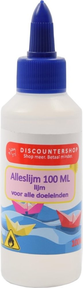 Discountershop Lijm - All purpose glue - Glue - Kinderlijm - Knutselen - Goedkope knutsellijm - Doorzichtige knutsellijm 100 ml