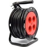 Discountershop Cable reel Randaarde - 25m with 3 x 1.0 mm2 PVC cord Cable box extension cord cable reel cable extension reel with 4 earthed sockets 25 meters - Cable reel - reel - reel 25 meters - cable reel 230 volts | 2300 watts Discountershop Cable reel Randaarde - 25m with 3 x 1.0 mm2 PVC cord Cable box extension cord cable reel cable extension reel with 4 earthed sockets 25 meters - Cable reel - reel - reel 25 meters - cable reel 230 volts | 2300 watts