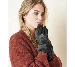 Merkloos Gloves Ladies Gloves Warm Touch black - Trendy gloves for winter suede look - Touch screen gloves