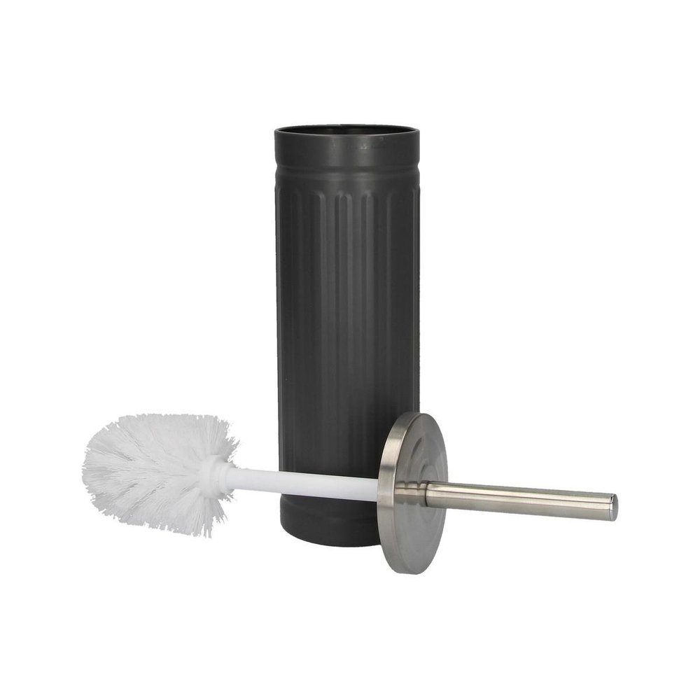 Merkloos Premium Gray Unbreakable Stainless Steel Toilet Brush Holder with Toilet Brush - 45x12cm - Matt Gray | Durable Matte Gray Stainless Steel Brush Holder with Toilet Brush | Toilet Brush in Round Holder Merkloos Premium Gray Unbreakable Stainless Steel Toilet Brush Holder with Toilet Brush - 45x12cm - Matt Gray | Durable Matte Gray Stainless Steel Brush Holder with Toilet Brush | Toilet Brush in Round Holder