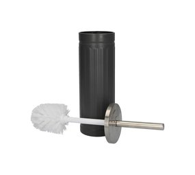 Merkloos Premium Gray Unbreakable Stainless Steel Toilet Brush Holder with Toilet Brush - 45x12cm - Matt Gray | Durable Matte Gray Stainless Steel Brush Holder with Toilet Brush | Toilet Brush in Round Holder Merkloos Premium Gray Unbreakable Stainless Steel Toilet Brush Holder with Toilet Brush - 45x12cm - Matt Gray | Durable Matte Gray Stainless Steel Brush Holder with Toilet Brush | Toilet Brush in Round Holder