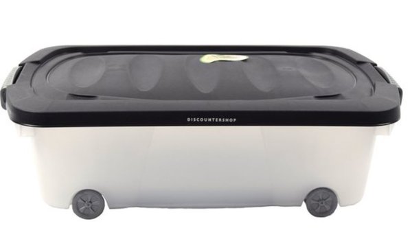 Echt Cataract Panorama Discountershop® | Onderbedbox op wielen | Rollerbox 100 % BIO recyclable |  opbergbox | 24L 2 stuks Opberger met wieltjes - Discountershop.nl