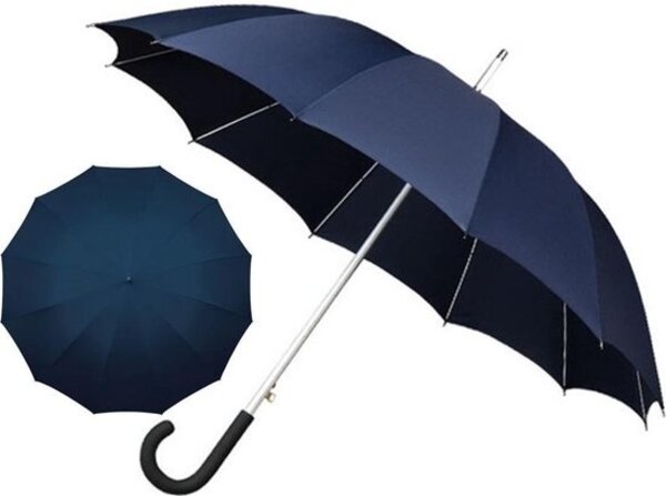 Merkloos Automatic Storm Umbrella - Sturdy Anti Storm & Wind - Windproof - Ø 110 cm - Dark Blue Merkloos Automatic Storm Umbrella - Sturdy Anti Storm & Wind - Windproof - Ø 110 cm - Dark Blue
