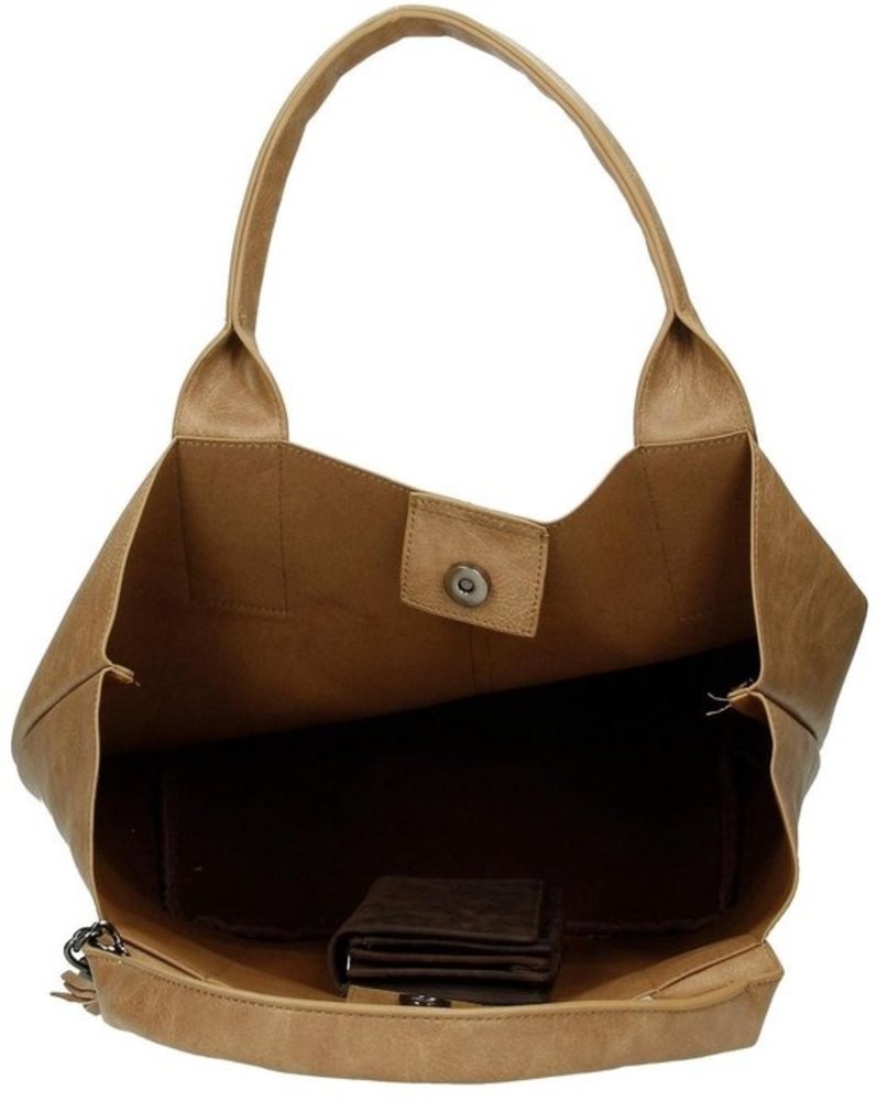 Enrico Benetti Enrico Benetti Caen Handbag - Ladies - Leatherette - Taupe