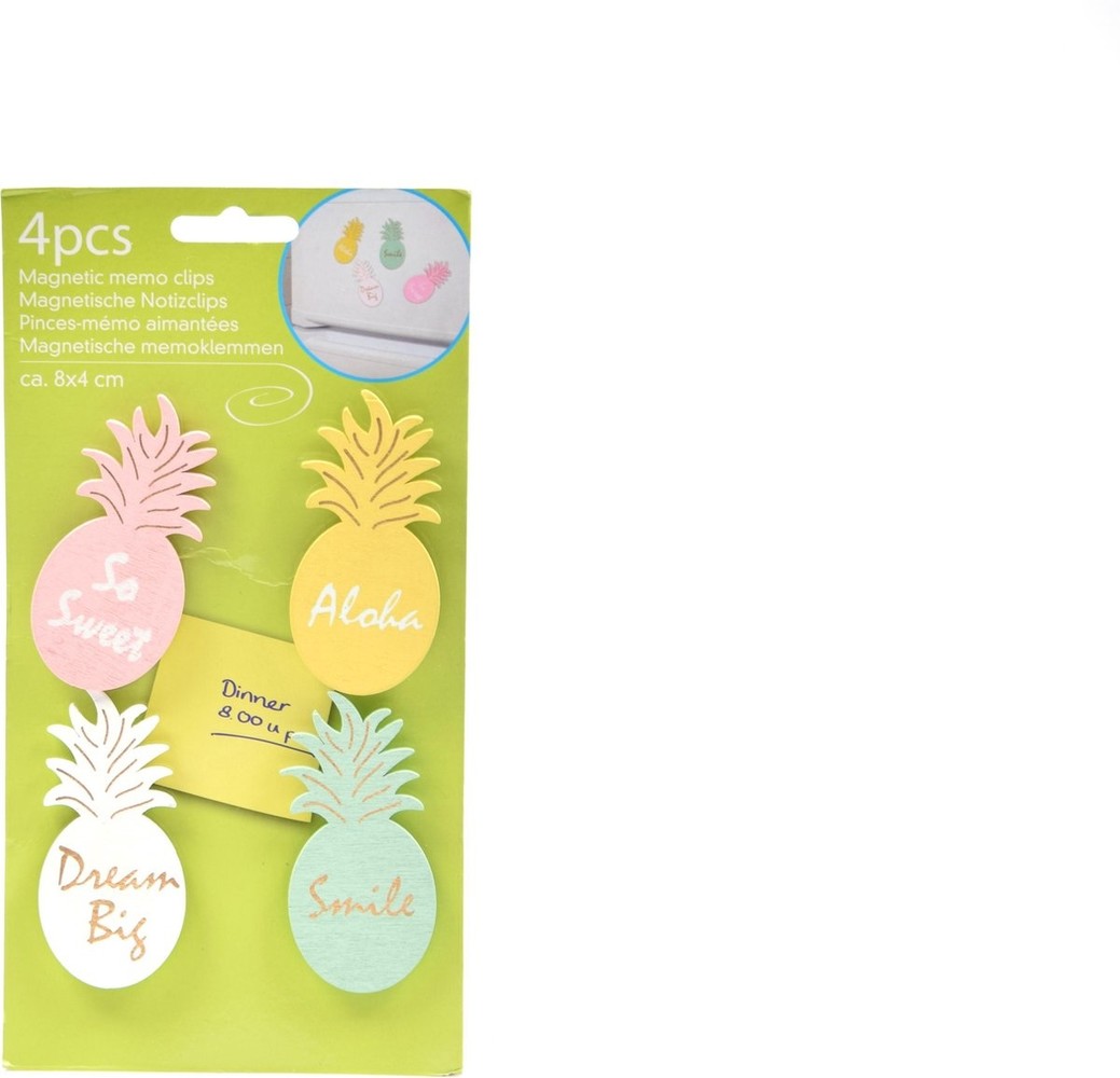 Merkloos Memo magnet clips 8x4cm 4 pcs - Magnetic memo clips - 4x pcs magnets for groceries memos on the fridge - Memo clips - magnet - 4x pcs memo / whiteboard magnets - Merkloos Memo magnet clips 8x4cm 4 pcs - Magnetic memo clips - 4x pcs magnets for groceries memos on the fridge - Memo clips - magnet - 4x pcs memo / whiteboard magnets -