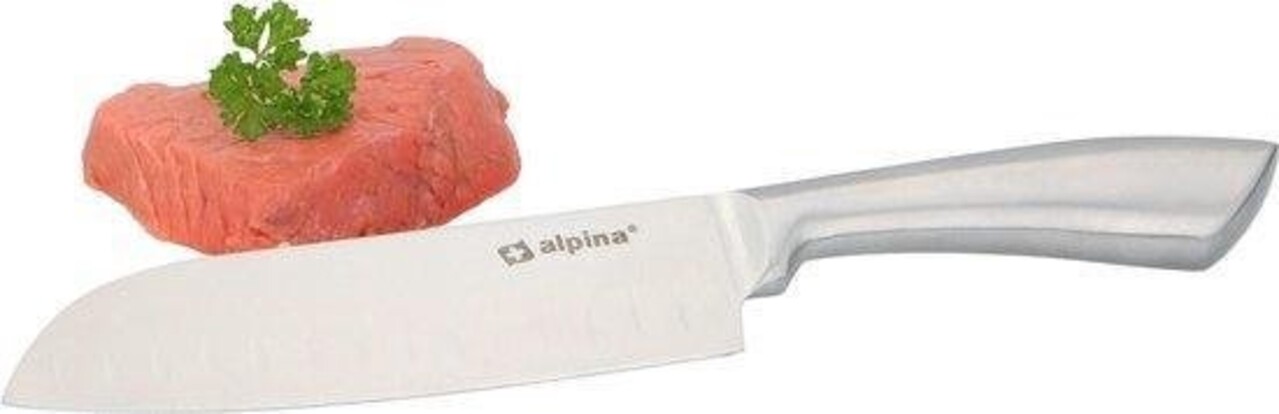 Merkloos Santokumes - RVS mes 31.5cm - 2 stuks