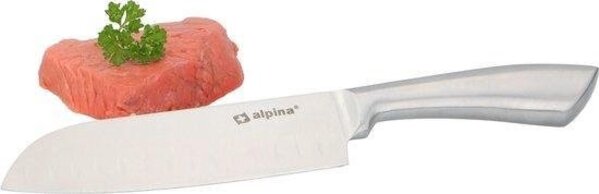 Merkloos Santokumes - RVS mes 31.5cm - 2 stuks