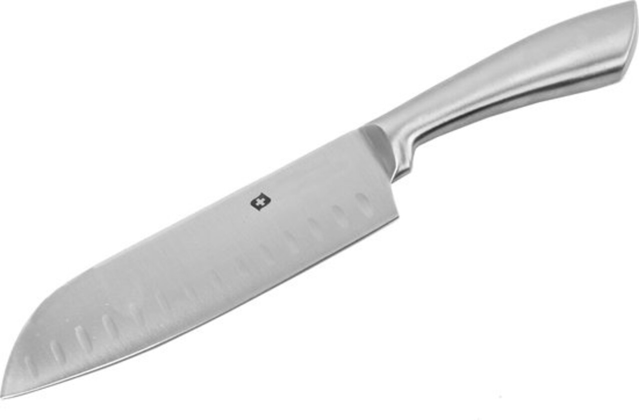 Merkloos Santokumes - RVS mes 31.5cm - 2 stuks