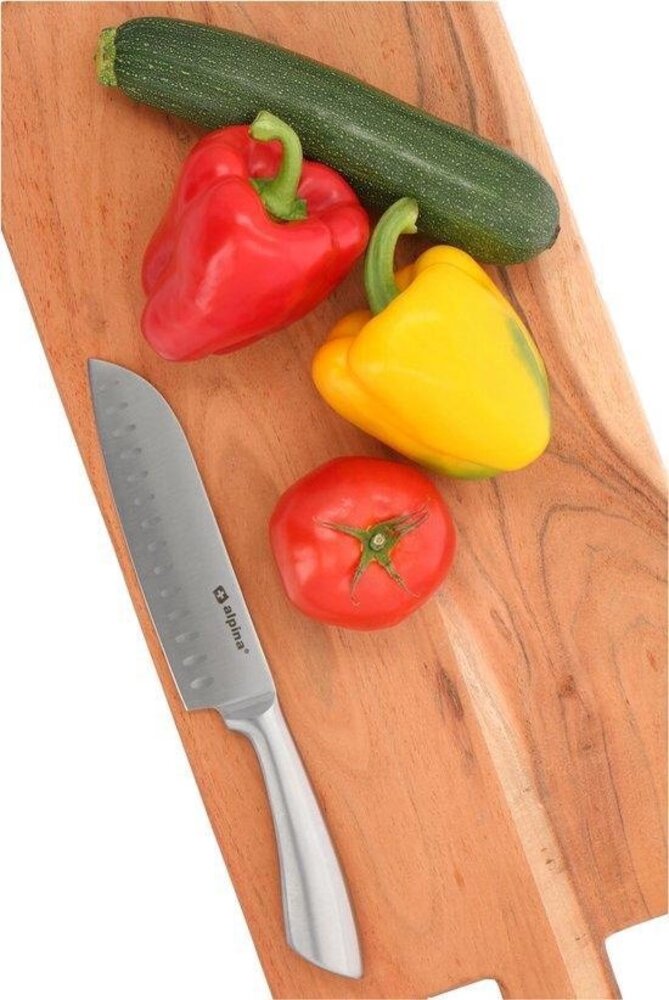 Merkloos Santokumes - RVS mes 31.5cm - 2 stuks