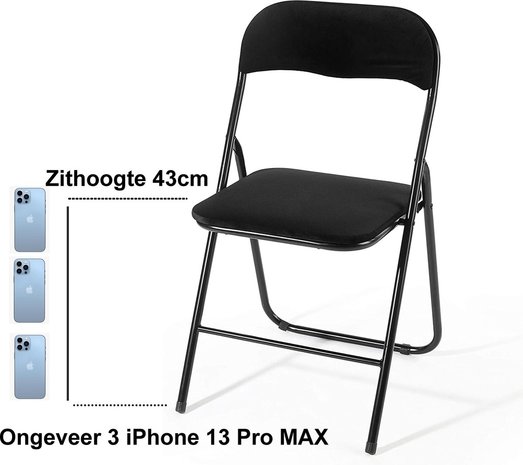 Discountershop Folding chair with seat height of 43 cm Folding chair velvet seat and back upholstered - chair - table chair - chair - table chair - folding chair - Velvet folding chair - Luxury folding chair - With cushions - Chair - Chairs - Folding chairs - Chair - Pr Discountershop Folding chair with seat height of 43 cm Folding chair velvet seat and back upholstered - chair - table chair - chair - table chair - folding chair - Velvet folding chair - Luxury folding chair - With cushions - Chair - Chairs - Folding chairs - Chair - Pr