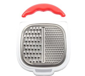 Merkloos Keukenrasp Kunstof RVS| Rasp met Opbergbakje en deksel -26.5x18.5x7cm - Rood Merkloos Keukenrasp Kunstof RVS| Rasp met Opbergbakje en deksel -26.5x18.5x7cm - Rood