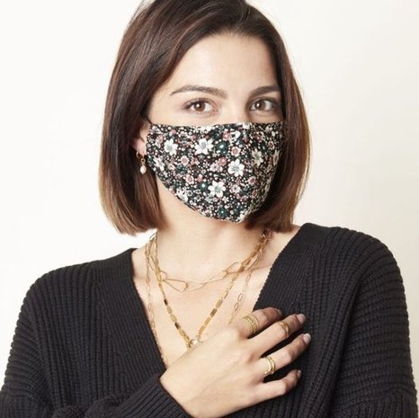 Merkloos Mouth caps / mask face mask with ear loop washable - Face mask Fashion Flower - (Not for medical use) Merkloos Mouth caps / mask face mask with ear loop washable - Face mask Fashion Flower - (Not for medical use)