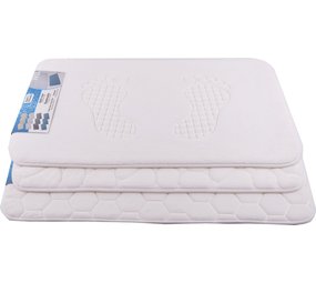 Merkloos Badmat & WC Mat Set -Douche mat set - Wit - 80cm x 50cm - badmat set 3-delig - Soft Foam - Extra Zacht - FOAM Merkloos Badmat & WC Mat Set -Douche mat set - Wit - 80cm x 50cm - badmat set 3-delig - Soft Foam - Extra Zacht - FOAM