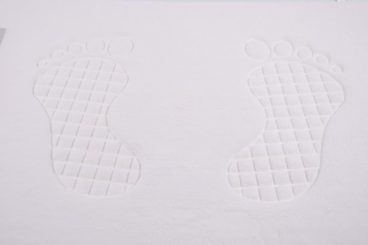 Merkloos Bath Mat & Toilet Mat Set - Shower mat set - White - 80cm x 50cm - bath mat set 3-piece - Soft Foam - Extra Soft - FOAM Merkloos Bath Mat & Toilet Mat Set - Shower mat set - White - 80cm x 50cm - bath mat set 3-piece - Soft Foam - Extra Soft - FOAM