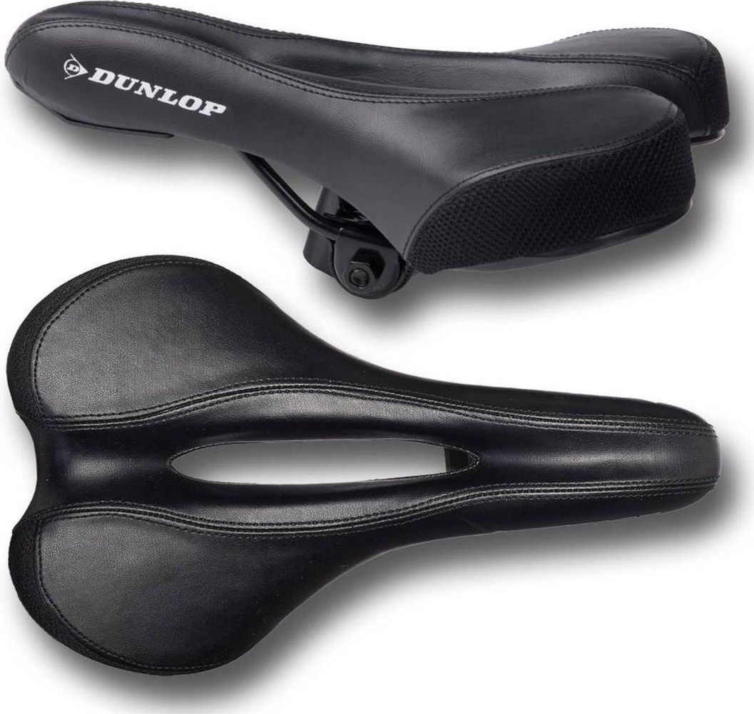 Dunlop Dunlop Fietszadel - Racefiets/Mountainbikes - Unisex - Zwart Dunlop Dunlop Fietszadel - Racefiets/Mountainbikes - Unisex - Zwart