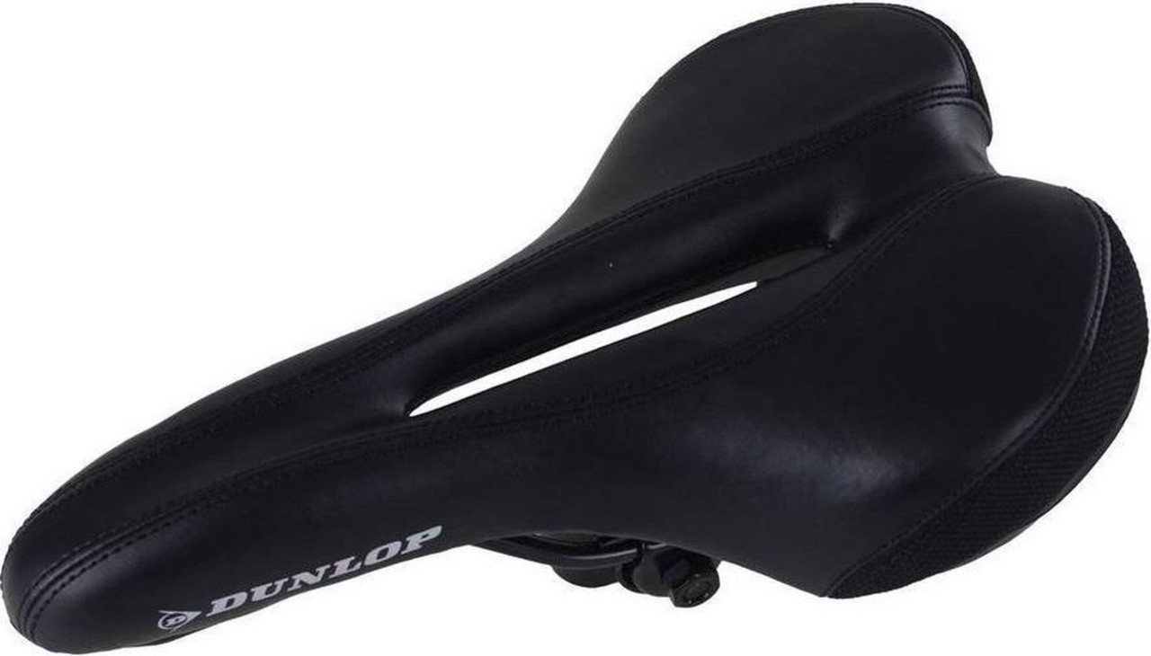 Dunlop Dunlop Bicycle Saddle - Road Bike/Mountain Bikes - Unisex - Black Dunlop Dunlop Bicycle Saddle - Road Bike/Mountain Bikes - Unisex - Black