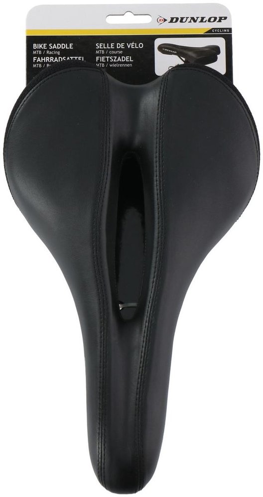 Dunlop Dunlop Bicycle Saddle - Road Bike/Mountain Bikes - Unisex - Black Dunlop Dunlop Bicycle Saddle - Road Bike/Mountain Bikes - Unisex - Black