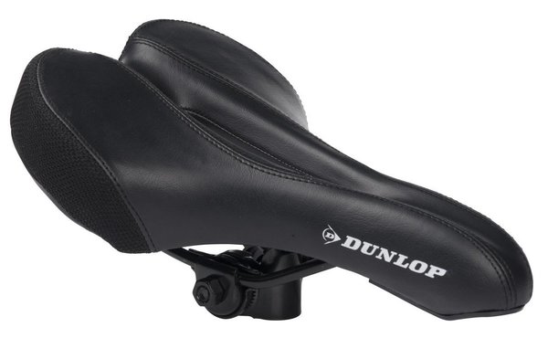 Dunlop Dunlop Bicycle Saddle - Road Bike/Mountain Bikes - Unisex - Black Dunlop Dunlop Bicycle Saddle - Road Bike/Mountain Bikes - Unisex - Black