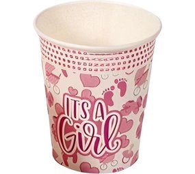 Gerimport Gerimport Party Cups Girls 250 Ml Paper 8 Pieces
