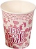 Gerimport Party Cups Girls 250 Ml Paper 8 Pieces