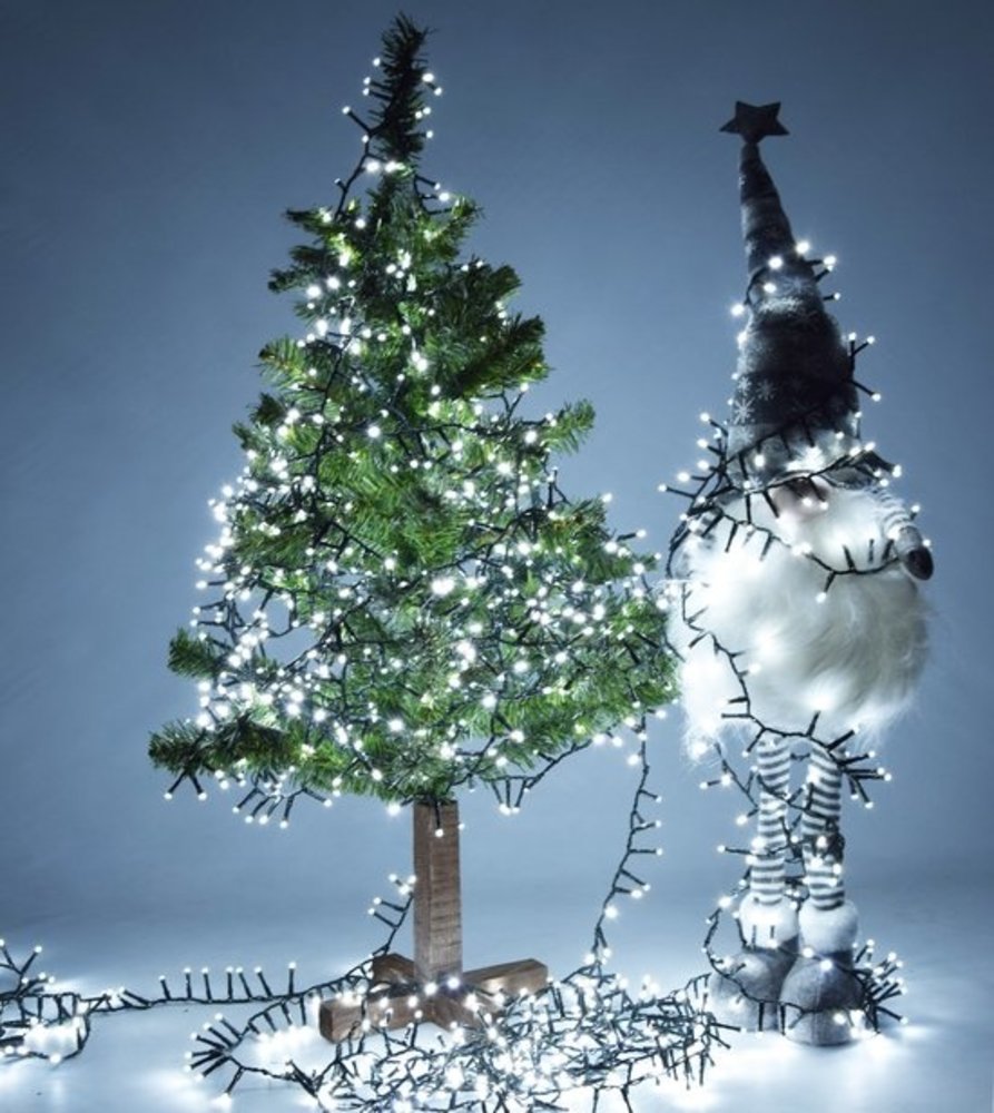 Discountershop Christmas lighting outside 25 meters 1250 LED - White - Light cord Nano Copper wire - IP44 Plug with timer function - Christmas tree lighting - suitable for indoor and outdoor - Christmas lighting LED Discountershop Christmas lighting outside 25 meters 1250 LED - White - Light cord Nano Copper wire - IP44 Plug with timer function - Christmas tree lighting - suitable for indoor and outdoor - Christmas lighting LED