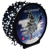 Discountershop Christmas lighting outside 25 meters 1250 LED - White - Light cord Nano Copper wire - IP44 Plug with timer function - Christmas tree lighting - suitable for indoor and outdoor - Christmas lighting LED Discountershop Christmas lighting outside 25 meters 1250 LED - White - Light cord Nano Copper wire - IP44 Plug with timer function - Christmas tree lighting - suitable for indoor and outdoor - Christmas lighting LED