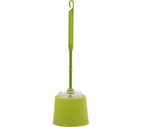 Merkloos Toilet brush - Toilet brush plastic -Toilet brush in holder - Toilet brush holder - Toilet brush - brush - Stainless - Green Merkloos Toilet brush - Toilet brush plastic -Toilet brush in holder - Toilet brush holder - Toilet brush - brush - Stainless - Green