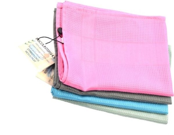 Discountershop Set of 4 Professional Polishing Cloth streak-free| Glass cloth | glassware | Polishing cloth | 42x68cm Discountershop Set of 4 Professional Polishing Cloth streak-free| Glass cloth | glassware | Polishing cloth | 42x68cm