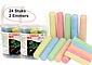 Sidewalk chalk 24 pieces with 2 buckets - chalk colored 24 pieces size bucket 12 cm 11.5 diameter | cheerful Colors | Outdoor games | Artistic Toys - Street Play - Chalking | School chalk package | Color fun | Topper! Sidewalk chalk 24 pieces with 2 buckets - chalk colored 24 pieces size bucket 12 cm 11.5 diameter | cheerful Colors | Outdoor games | Artistic Toys - Street Play - Chalking | School chalk package | Color fun | Topper!