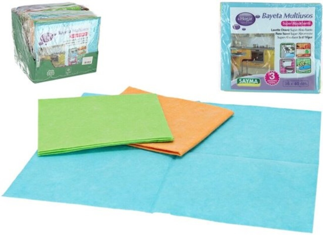 Merkloos 36x Colorful Cleaning Cloths | Soap cloth/Soap cloths | cleaning cloth viscose 36 x 40 cm