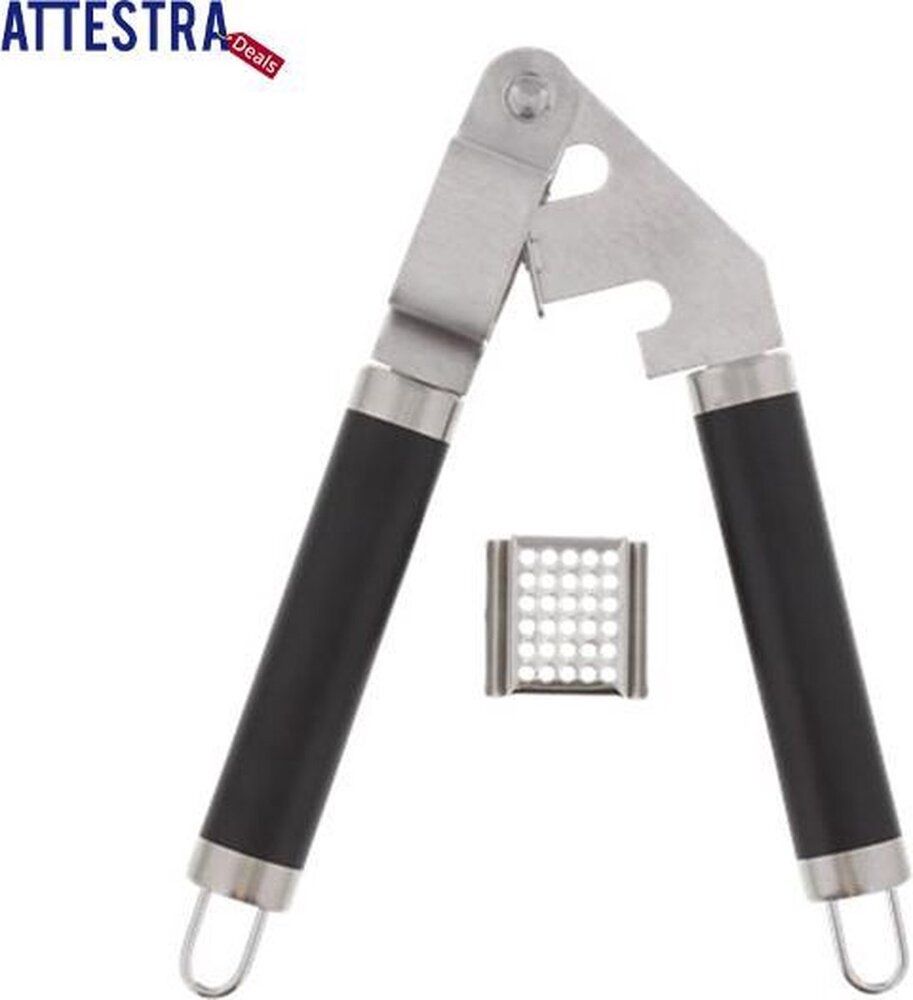 Redstone Garlic Press - Black / Silver - Stainless Steel