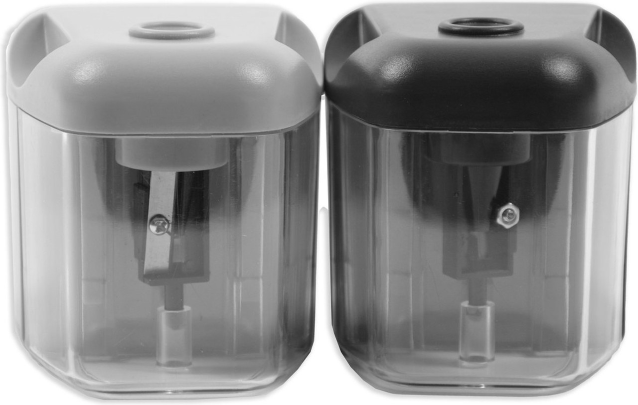 Discountershop Electric Pencil Sharpener / Pencil Sharpener Black 4x AA
