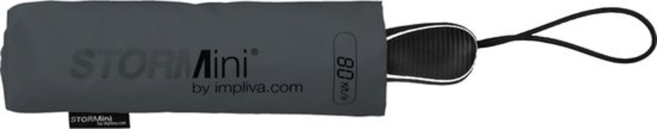 STORMini® Storm umbrella - Anti storm umbrella - STORMini Aerodynamic folding storm umbrella Gray - hand opening - Gray STORMini® Storm umbrella - Anti storm umbrella - STORMini Aerodynamic folding storm umbrella Gray - hand opening - Gray