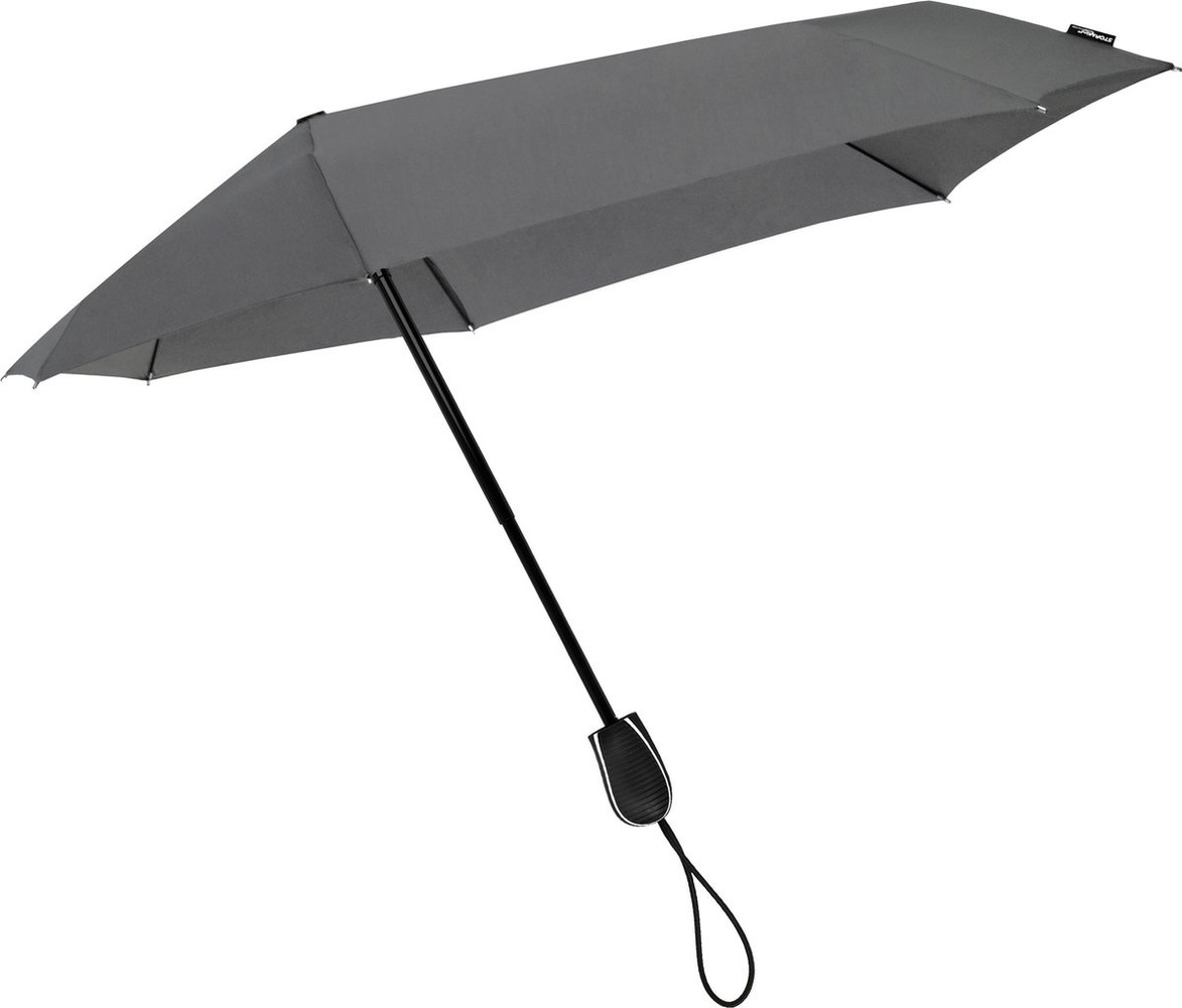 STORMini® Storm umbrella - Anti storm umbrella - STORMini Aerodynamic folding storm umbrella Gray - hand opening - Gray STORMini® Storm umbrella - Anti storm umbrella - STORMini Aerodynamic folding storm umbrella Gray - hand opening - Gray