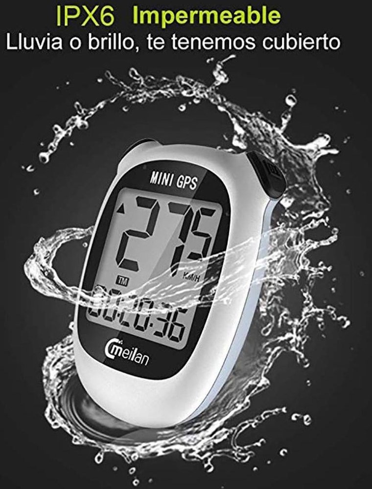 Meilan Cycle computer IPX6 - USB rechargeable - Cycle computer 1.6 inch mono LCD Meilan Cycle computer IPX6 - USB rechargeable - Cycle computer 1.6 inch mono LCD