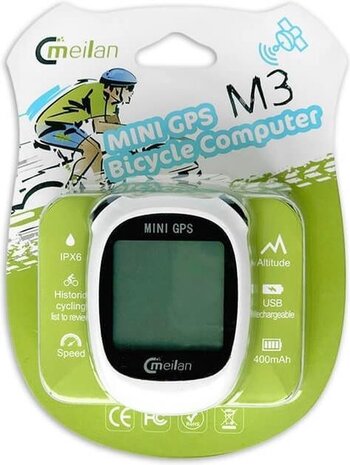 Meilan Cycle computer IPX6 - USB rechargeable - Cycle computer 1.6 inch mono LCD Meilan Cycle computer IPX6 - USB rechargeable - Cycle computer 1.6 inch mono LCD