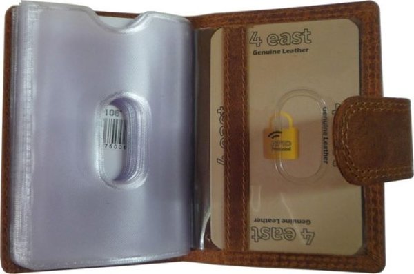 4 East Credit card holder Camel Wallet - wallet ladies - wallet men - wallet cards - Wallet credit card - Wallet with credit card holder - credit card wallet - Leather wallet - Cognac - RFID Protected Anti skim - 4E-106 4 East Credit card holder Camel Wallet - wallet ladies - wallet men - wallet cards - Wallet credit card - Wallet with credit card holder - credit card wallet - Leather wallet - Cognac - RFID Protected Anti skim - 4E-106