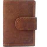 4 East Creditcardhouder Camel Portemonnee - portemonnee dames - portemonnee heren - portemonnee pasjes - Portemonnee creditcard - Portemonnee met creditcardhouder - creditcard portemonnee - Lederen portemonnee - Cognac - RFID Protected Anti skim - 4E-106