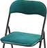 Klapstoel met zithoogte van 43 cm Vouwstoel velvet zitvlak en rug bekleed - stoel - tafelstoel- tafelstoel - klapstoel - Velvet klapstoel - Luxe klapstoel - Met kussentjes - Stoelen - Klapstoelen - Stoeltje - Premium chair - blauw turquoise